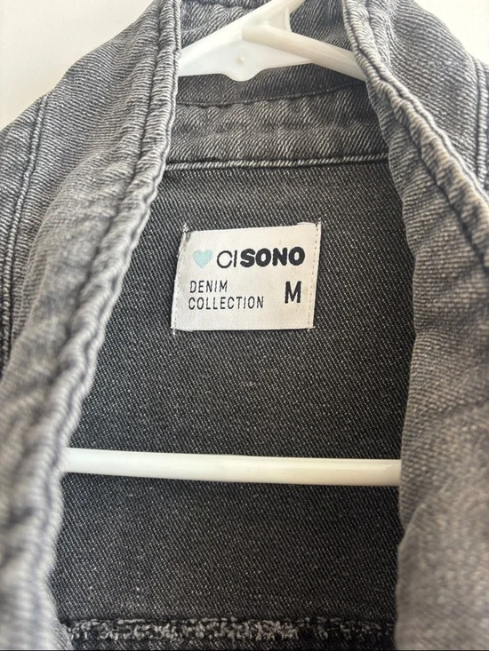 Ci Sono Washed Gray Button-Down Shirt Jacket - Picture 3 of 3